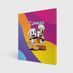 Холст квадратный Cuphead Show Чашечки, цвет: 3D-принт