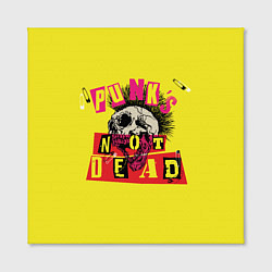 Холст квадратный Punks Not Dead - Панки Хой!, цвет: 3D-принт — фото 2