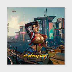 Холст квадратный Panam Cyberpunk2077 18, цвет: 3D-принт — фото 2