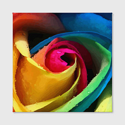 Холст квадратный Роза fashion 2022, цвет: 3D-принт — фото 2