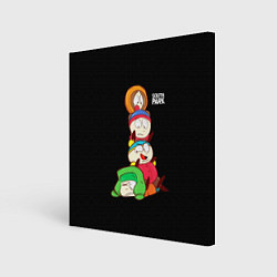 Холст квадратный Южный парк персонажи - South Park, цвет: 3D-принт