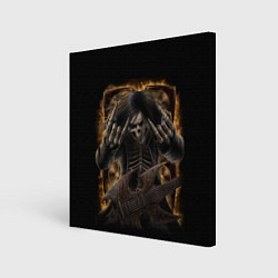 Холст квадратный Мертвая рок-звезда, цвет: 3D-принт