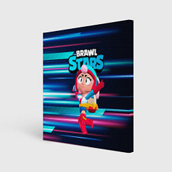 Холст квадратный JANET ДЖАНЕТ BRAWLSTARS, цвет: 3D-принт