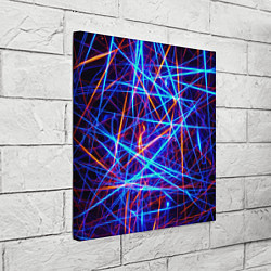 Холст квадратный Neon pattern Fashion 2055, цвет: 3D-принт — фото 2