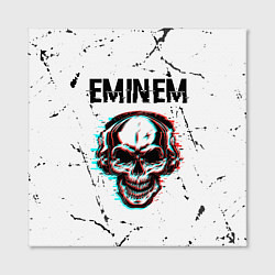 Холст квадратный Eminem ЧЕРЕП Потертости, цвет: 3D-принт — фото 2