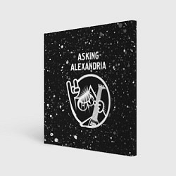 Холст квадратный Asking Alexandria - КОТ - Краска, цвет: 3D-принт