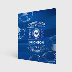 Холст квадратный Brighton FC 1, цвет: 3D-принт