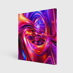 Холст квадратный Abstract color neon composition Абстрактная неонов, цвет: 3D-принт