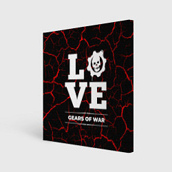 Холст квадратный Gears of War Love Классика, цвет: 3D-принт
