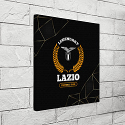 Холст квадратный Лого Lazio и надпись Legendary Football Club на те, цвет: 3D-принт — фото 2