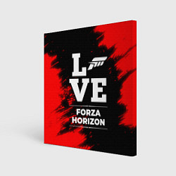 Холст квадратный Forza Horizon Love Классика, цвет: 3D-принт