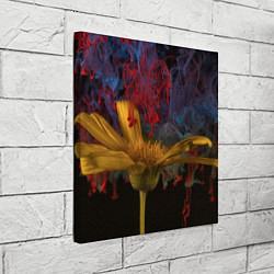 Холст квадратный Многоцветный абстрактный цветок, цвет: 3D-принт — фото 2