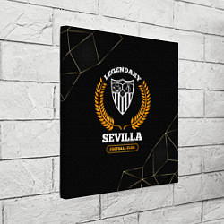 Холст квадратный Лого Sevilla и надпись Legendary Football Club на, цвет: 3D-принт — фото 2