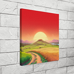 Холст квадратный Дорога к солнцу, цвет: 3D-принт — фото 2
