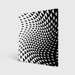 Холст квадратный Минималистический авангардный паттерн, цвет: 3D-принт