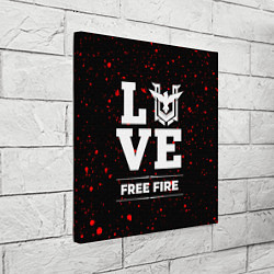 Холст квадратный Free Fire Love Классика, цвет: 3D-принт — фото 2