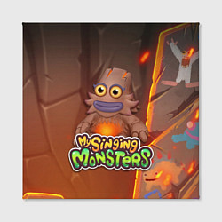 Холст квадратный My singing monsters ЛАВАТЁКА Kayna, цвет: 3D-принт — фото 2