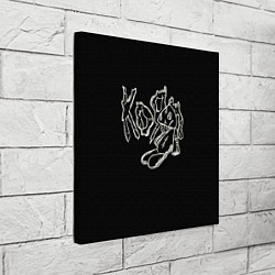 Холст квадратный KoЯn Korn рисунок, цвет: 3D-принт — фото 2