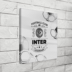 Холст квадратный Inter Football Club Number 1 Legendary, цвет: 3D-принт — фото 2