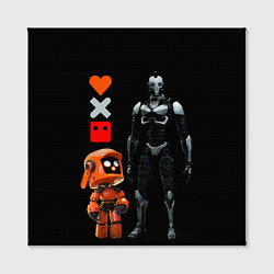 Холст квадратный Любовь Смерть и Роботы Love Death and Robots, цвет: 3D-принт — фото 2