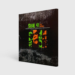 Холст квадратный Still Waiting - Sum 41, цвет: 3D-принт