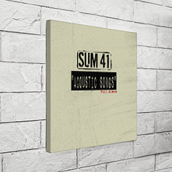 Холст квадратный Sum 41 - The Acoustics Full Album, цвет: 3D-принт — фото 2
