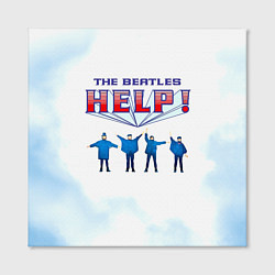 Холст квадратный The Beatles Help!, цвет: 3D-принт — фото 2