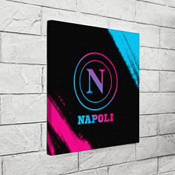 Холст квадратный Napoli FC Neon Gradient, цвет: 3D-принт — фото 2