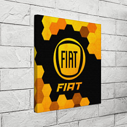Холст квадратный Fiat - Gold Gradient, цвет: 3D-принт — фото 2