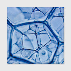 Холст квадратный Абстрактная синяя ледяная броня, цвет: 3D-принт — фото 2
