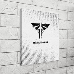 Холст квадратный The Last Of Us с потертостями на светлом фоне, цвет: 3D-принт — фото 2