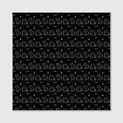 Холст квадратный Сидящие Коты и Кошки, цвет: 3D-принт — фото 2
