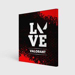Холст квадратный Valorant love классика, цвет: 3D-принт