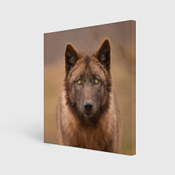 Холст квадратный Молодой волк, цвет: 3D-принт
