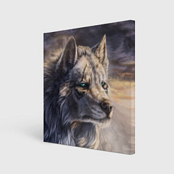 Холст квадратный Старый мудрый волк, цвет: 3D-принт
