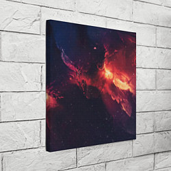 Холст квадратный Космическое пламя, цвет: 3D-принт — фото 2