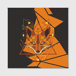Холст квадратный Голова лисы в мозаике, цвет: 3D-принт — фото 2