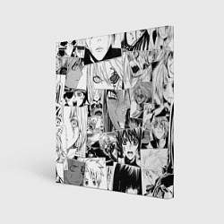 Холст квадратный D Gray man pattern, цвет: 3D-принт