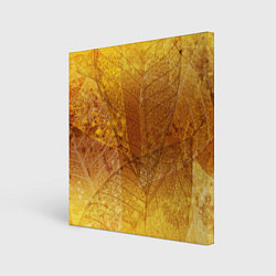 Холст квадратный Осенний узор, цвет: 3D-принт