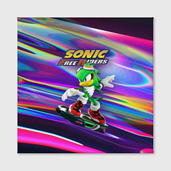 Холст квадратный Jet-the-hawk - Sonic Free Riders, цвет: 3D-принт — фото 2