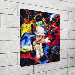 Холст квадратный Super Mario Odyssey - Nintendo - видеоигра, цвет: 3D-принт — фото 2