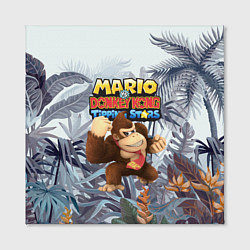 Холст квадратный Mario Donkey Kong - Nintendo - Gorilla, цвет: 3D-принт — фото 2