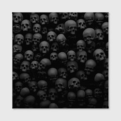 Холст квадратный Композиция из черепов - Dark, цвет: 3D-принт — фото 2