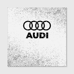 Холст квадратный Audi с потертостями на светлом фоне, цвет: 3D-принт — фото 2