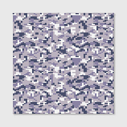 Холст квадратный Камуфляж ACUpat серый пиксель, цвет: 3D-принт — фото 2