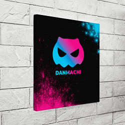 Холст квадратный DanMachi - neon gradient, цвет: 3D-принт — фото 2