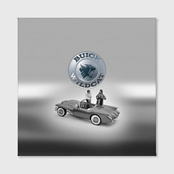 Холст квадратный Buick Wildcat - cabriolet - Retro, цвет: 3D-принт — фото 2