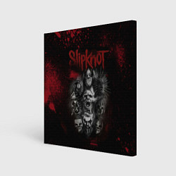 Холст квадратный Slipknot dark red, цвет: 3D-принт