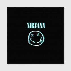 Холст квадратный Nirvana неон, цвет: 3D-принт — фото 2