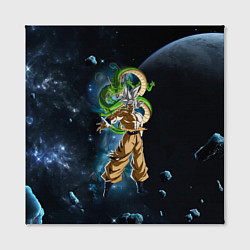 Холст квадратный Dragon Ball - Space - Son Goku, цвет: 3D-принт — фото 2